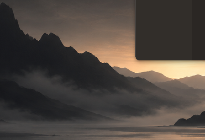 An app window with clean rounded corners